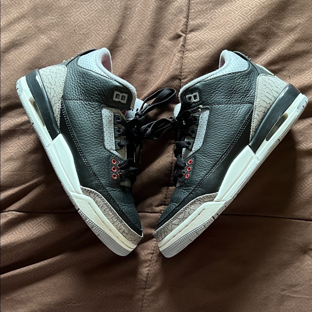 Jordan 3 Retro Black & Cement GS Kids Sneakers